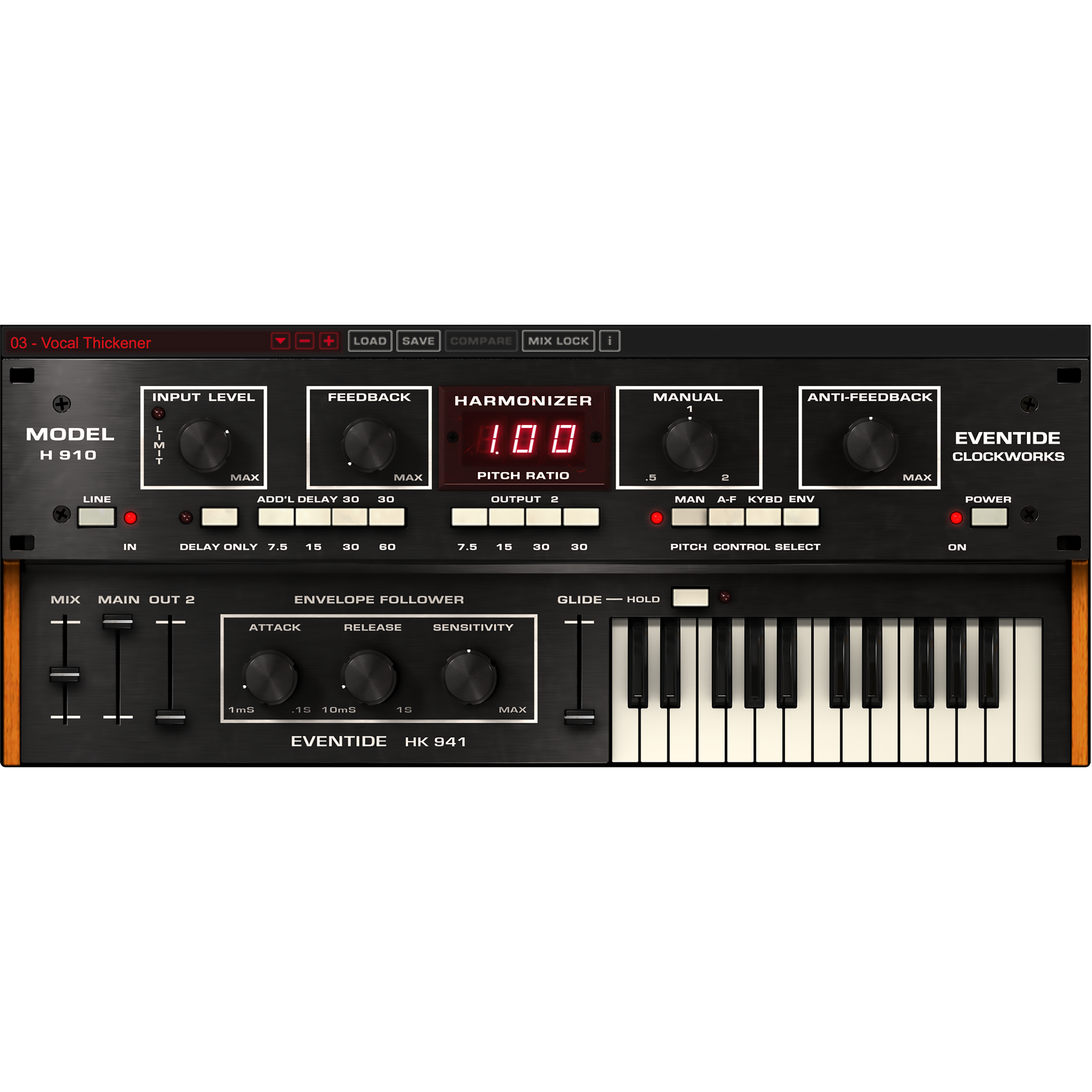 H910 Harmonizer User Interface